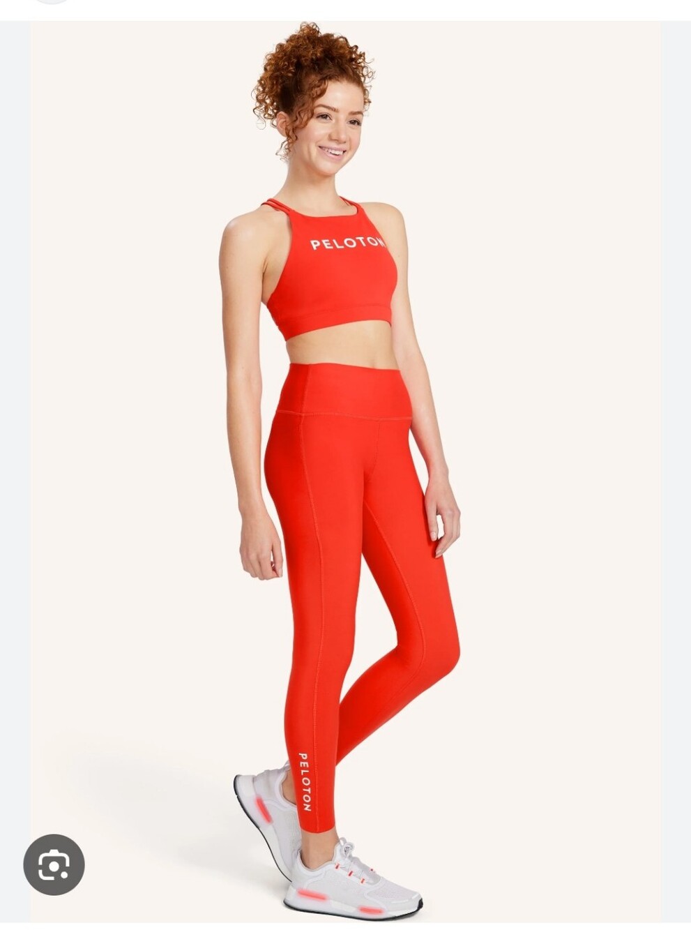 Peloton Orange cadent High-Rise Bra and  Leggings Sizr Medium Nwt
